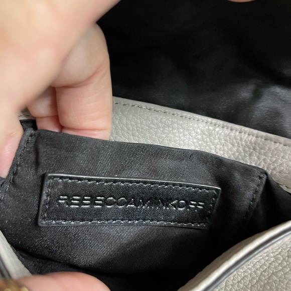 Rebecca Minkoff Taupe Leather Crossbody SAMPLE NFS Tag Small Adjustable OFAK? - Picture 13 of 13